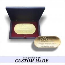 24k Gold plated award coin with individual name 